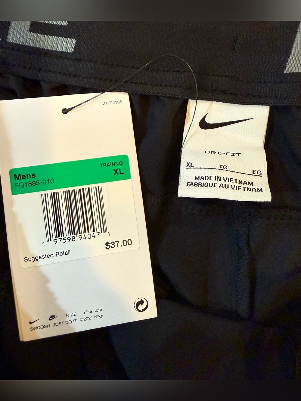 Nike Dri-FIT Team Flex 7” Training Shorts Men’s XL Black NWT - Picture 9 of 12